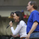 La líder antichavista María Corina Machado (i) pronuncia un discurso junto al exdiputado venezolano Juan Pablo Guanipa este jueves, en una manifestación en Caracas (Venezuela). EFE/ Miguel Gutiérrez