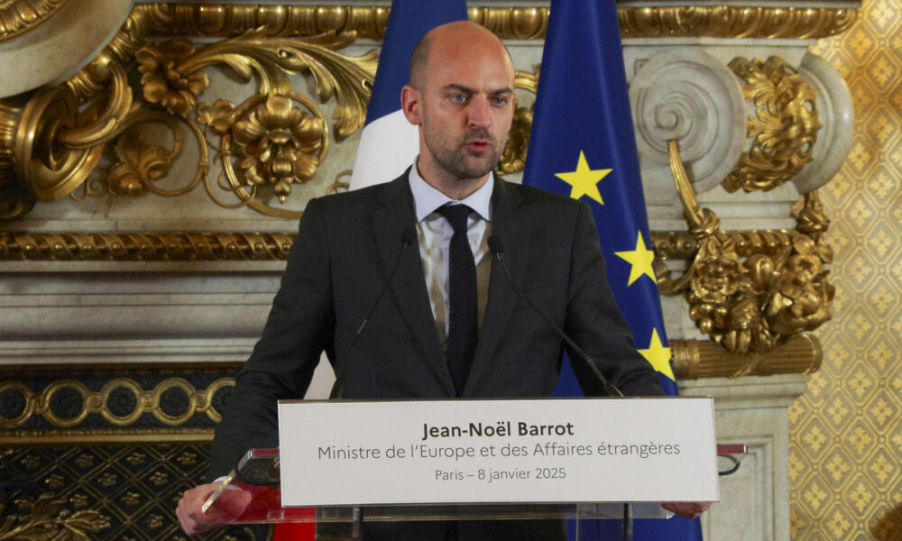 Imagen del ministro francés de Exteriores, Jean Noël Barrot,
EFE/Edgar Sapiña Manchado