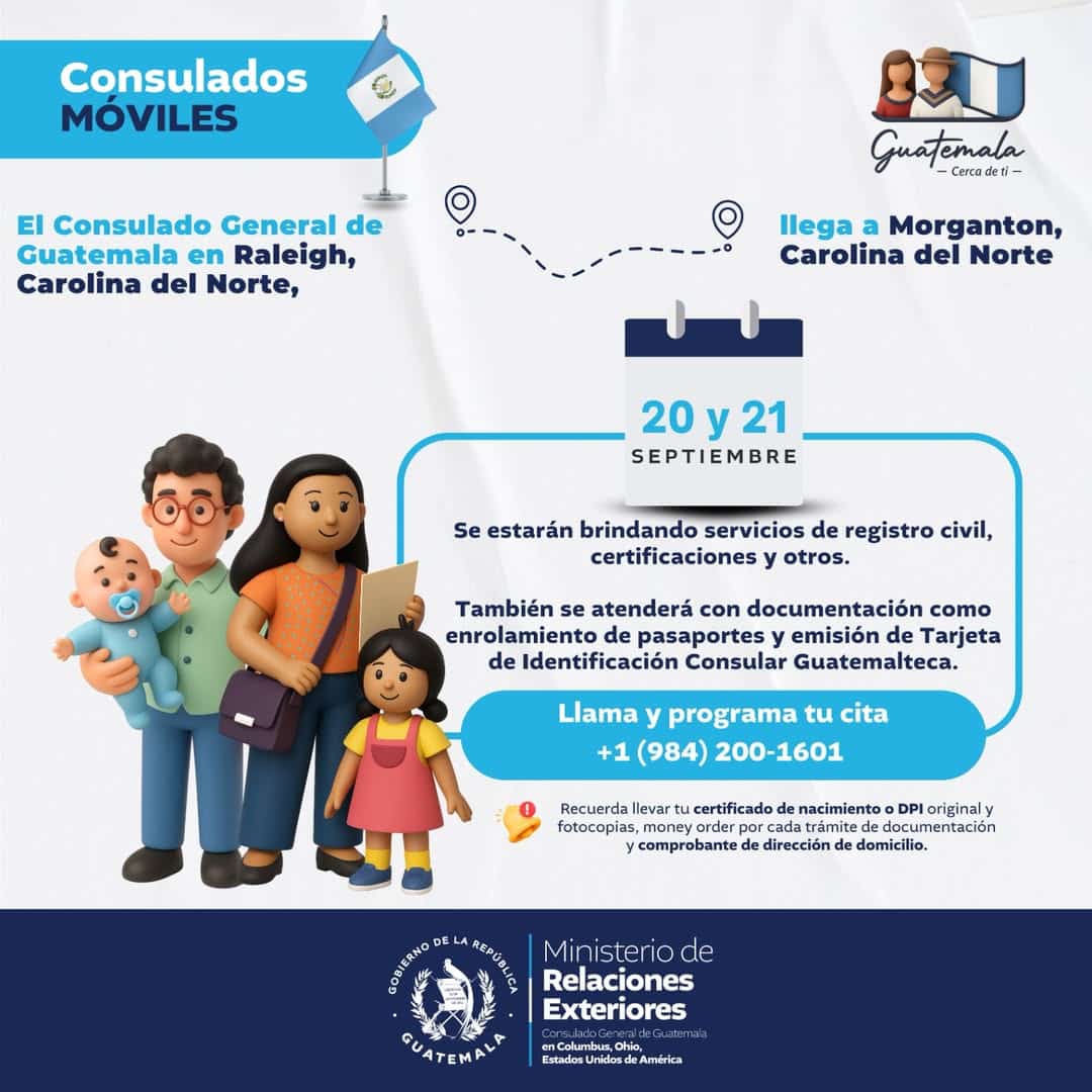Consulado de Guatemala llegará a Morganton