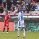 Fotografía de archivo del colombiano Luis Quiñones de Pachuca celebrando un gol en el estadio Hidalgo, en Pachuca (México). EFE / David Martínez Pelcastre