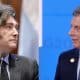 Combo de dos fotografías de archivo del presidente de Argentina, Javier Milei (i), y el exmandatario argentino Mauricio Macri. EFE