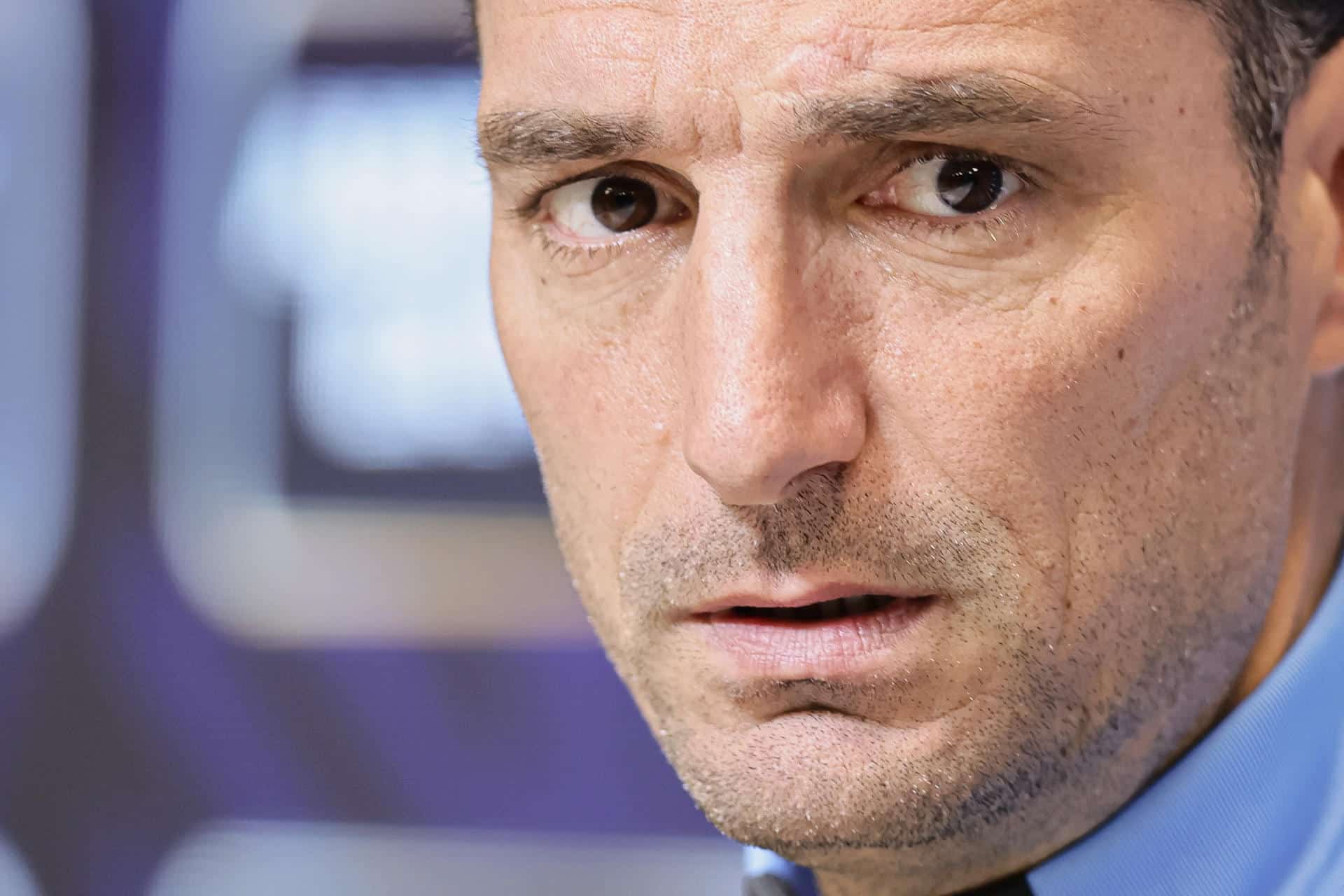 El entrenador de la selección argentina, Lionel Scaloni, en una imagen de archivo. EFE/ Juan Ignacio Roncoroni