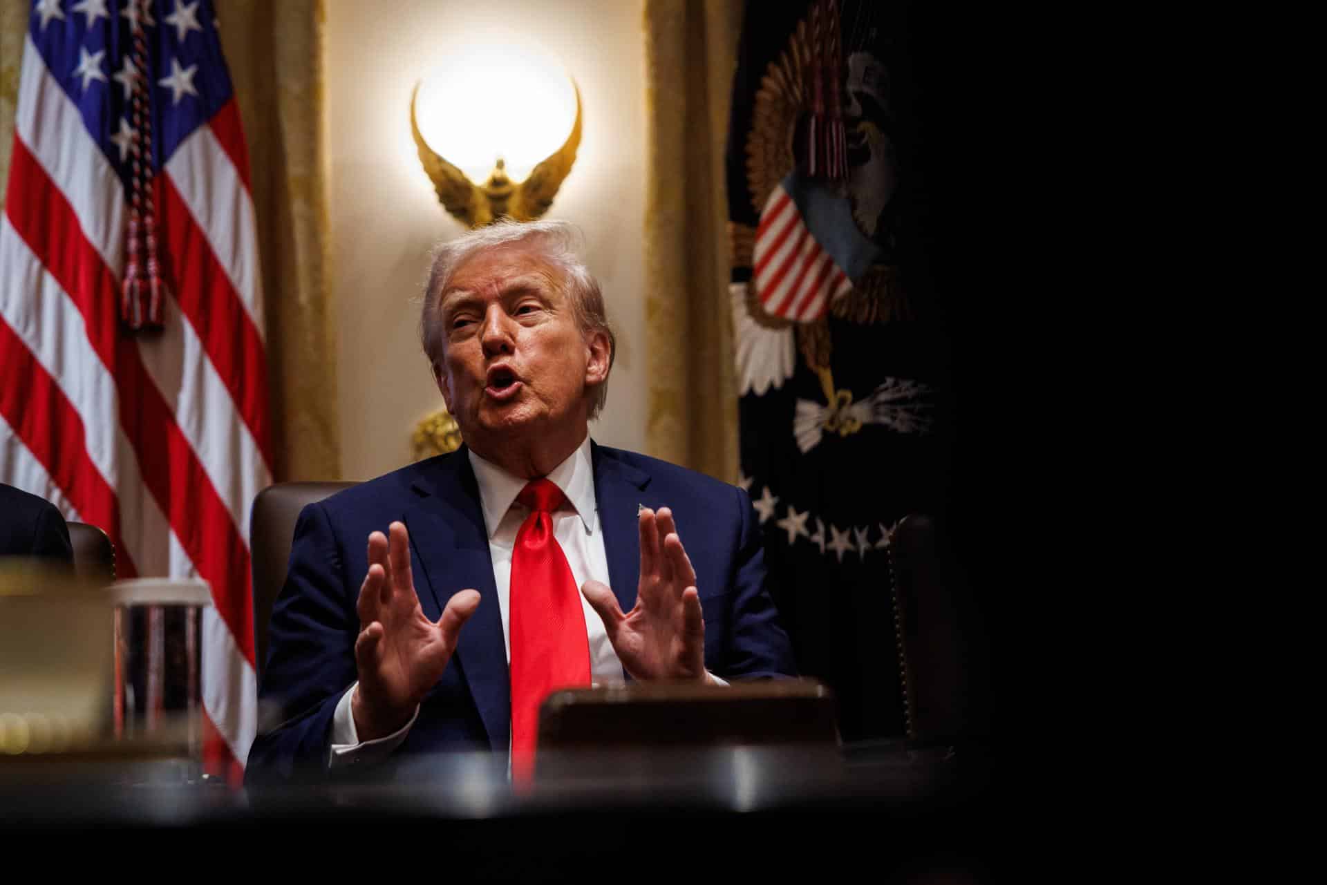 El presidente de Estados Unidos, Donald Trump. EFE/Samuel Corum