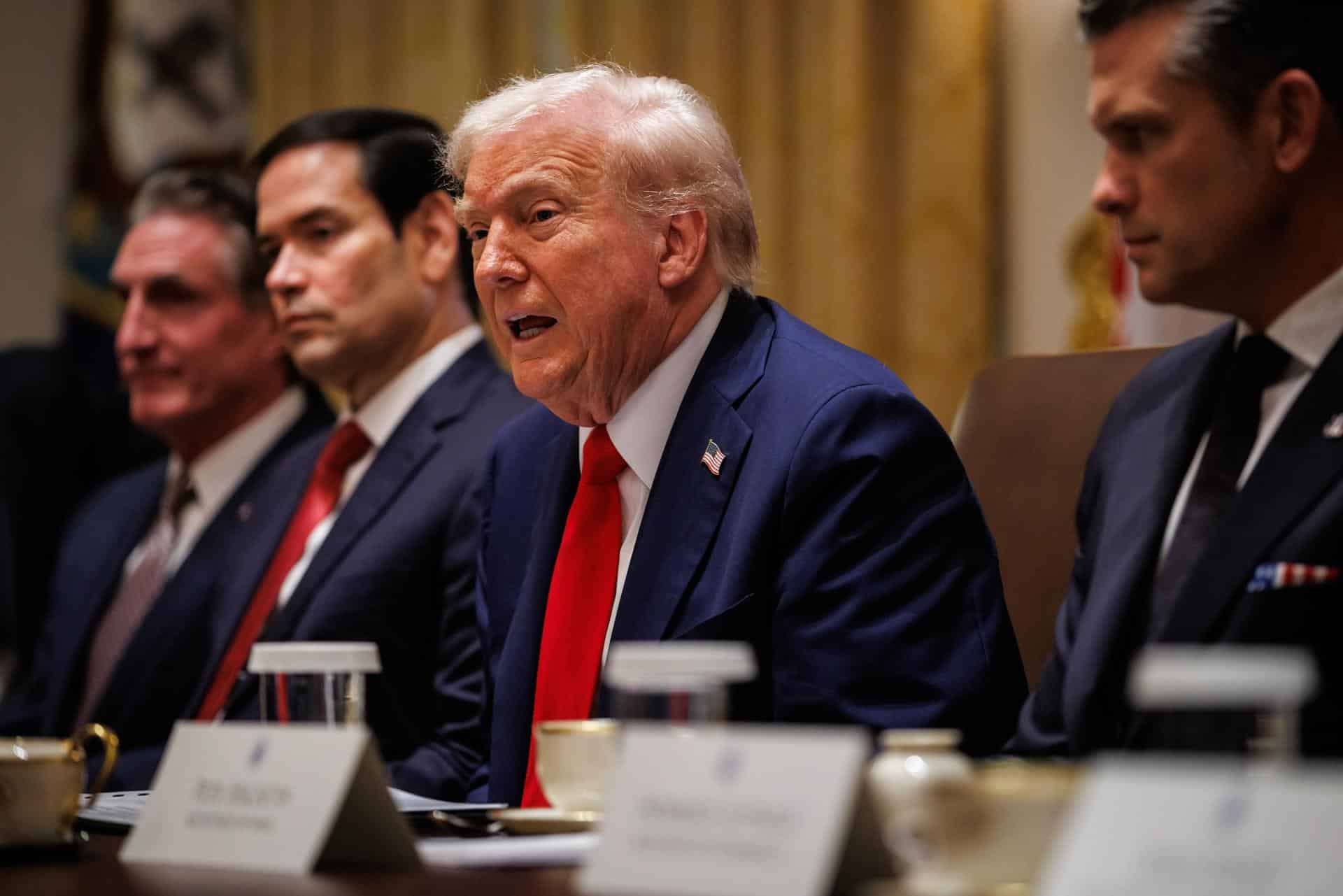 El presidente de EE.UU., Donald Trump, en una fotografía de archivo. EFE/SAMUEL CORUM