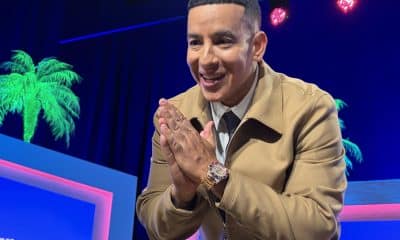 El reguetonero puertorriqueño Daddy Yankee reacciona durante el tercer día de la Semana de la Música Latina de Billboard este miércoles, en el teatro The Fillmore, en Miami Beach (EE.UU.) EFE/ Pedro Pablo Cortés