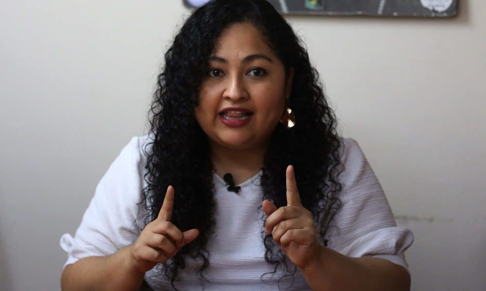 Fotografía de archivo de la periodista Angélica Cárcamo. EFE/ Miguel Lemus