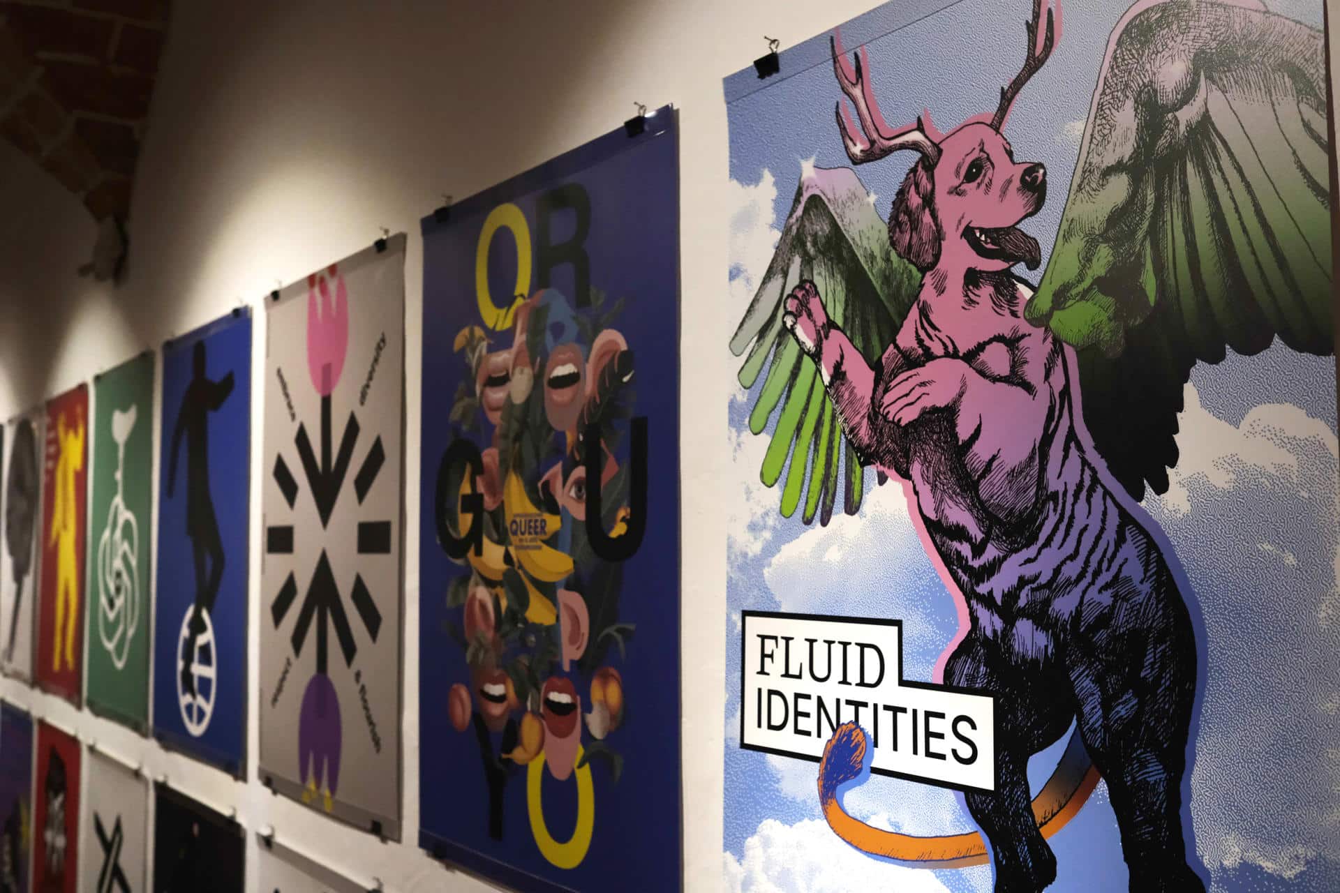 Fotografía de algunos carteles en una exposición durante la Bienal de Diseño y Cartel Bolivia (BICeBé) 2025 en el Museo Nacional de Arte (MNA) este 28 de octubre de 2025, en La Paz (Bolivia). EFE/ Luis Gandarillas