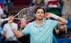 El tenista francés Arthur Rinderknech celebra después de ganar su partido de cuartos de final de individuales masculinos contra el canadiense Felix Auger-Aliassime en el torneo de tenis de Shanghai, China. EFE/EPA/ALEX PLAVEVSKI
