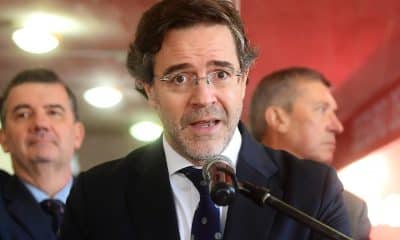 Fotografía de archivo del embajador de España en Uruguay, Javier Salido Ortiz, durante un acto, en Montevideo (Uruguay). EFE/STR
