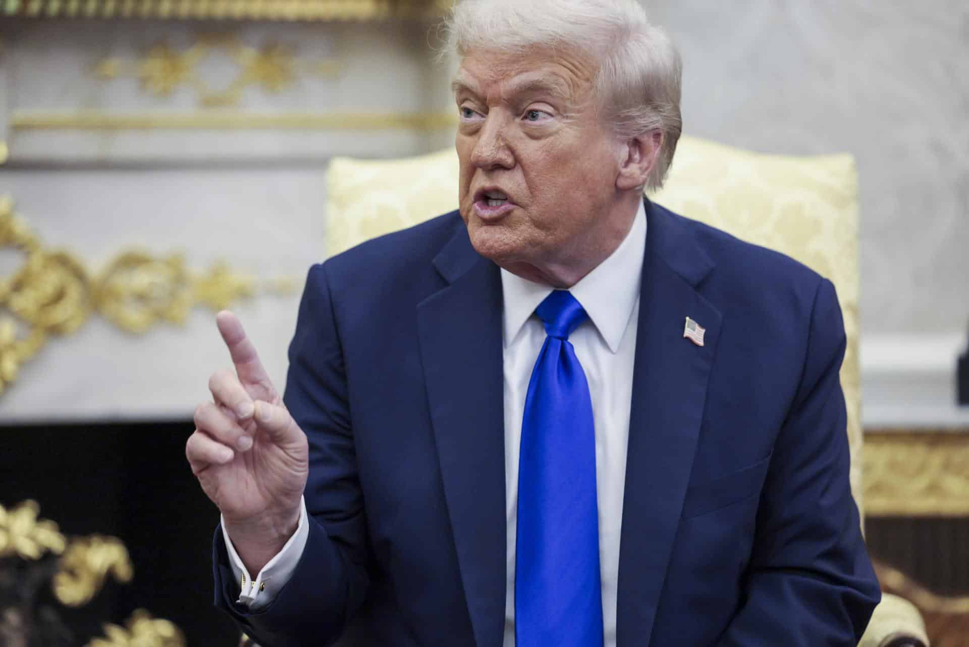 Foto de archivo del presidente de Estados Unidos Donald Trump. EFE/SHAWN THEW