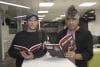 Kike Babas y Kike Turrón (los Kikes), autores del cómic 'Joaquín Sabina. Pasión y Vida'. EFE/ Victor Lerena