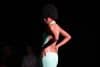 Una modelo fue captada este viernes, 10 de octubre, al lucir un diseño de los estudiantes del Instituto de Alta Costura Diseño y Moda, durante un desfile del Asunción Fashion Week 2025, en Asunción (Paraguay). EFE/Juan Pablo Pino