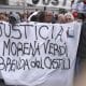 Foto de archivo de personas participan en una manifestación por el feminicidio de Brenda Loreley Del Castillo, Morena Verdi y Lara Morena Gutiérrez, en Buenos Aires (Argentina). EFE/ Adan González
