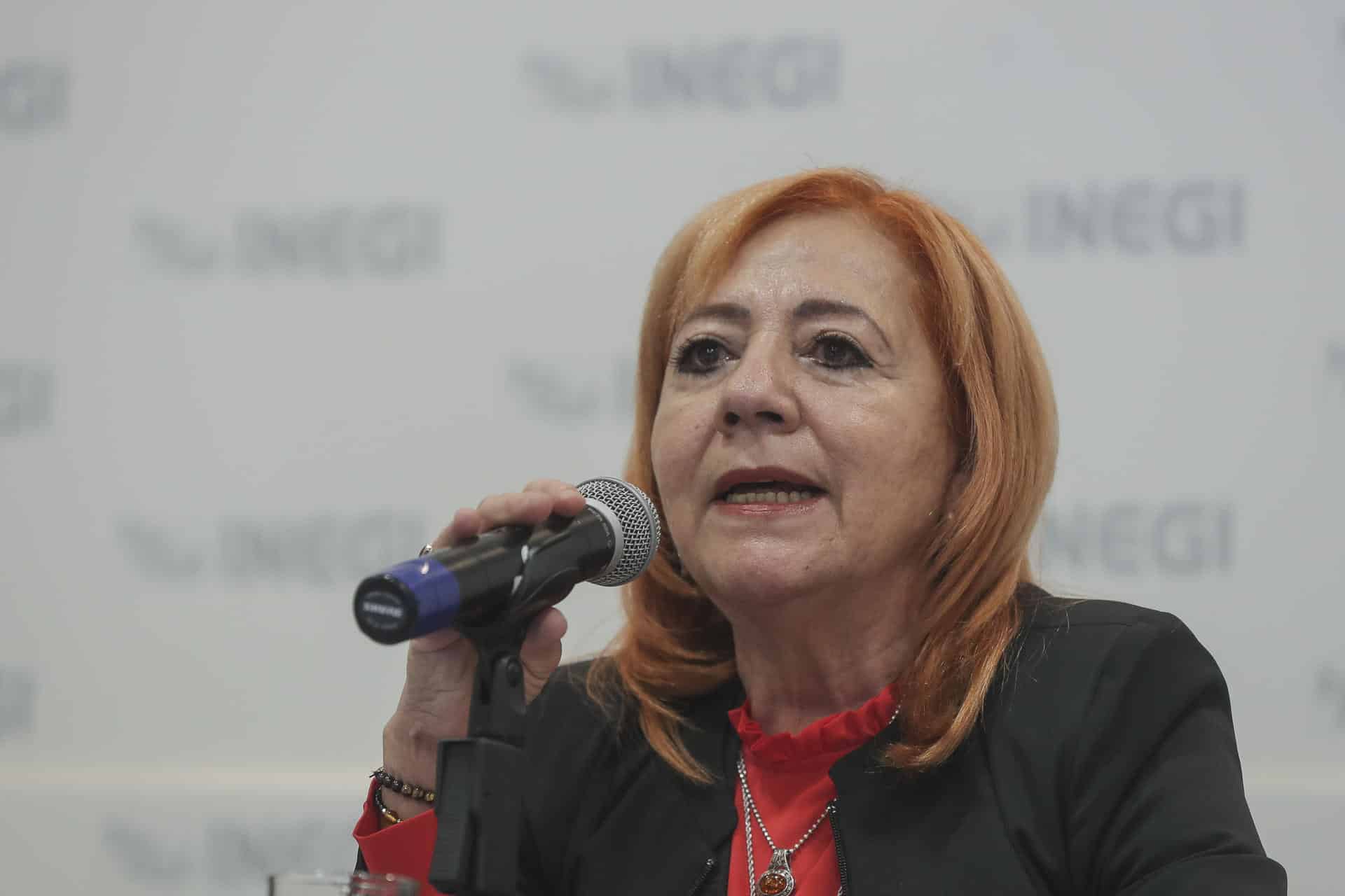 La presidenta de la Comisión Nacional de los Derechos Humanos (CNDH), María del Rosario Piedra Ibarra, habla durante una conferencia de prensa. Imagen de archivo.EFE/ Isaac Esquivel