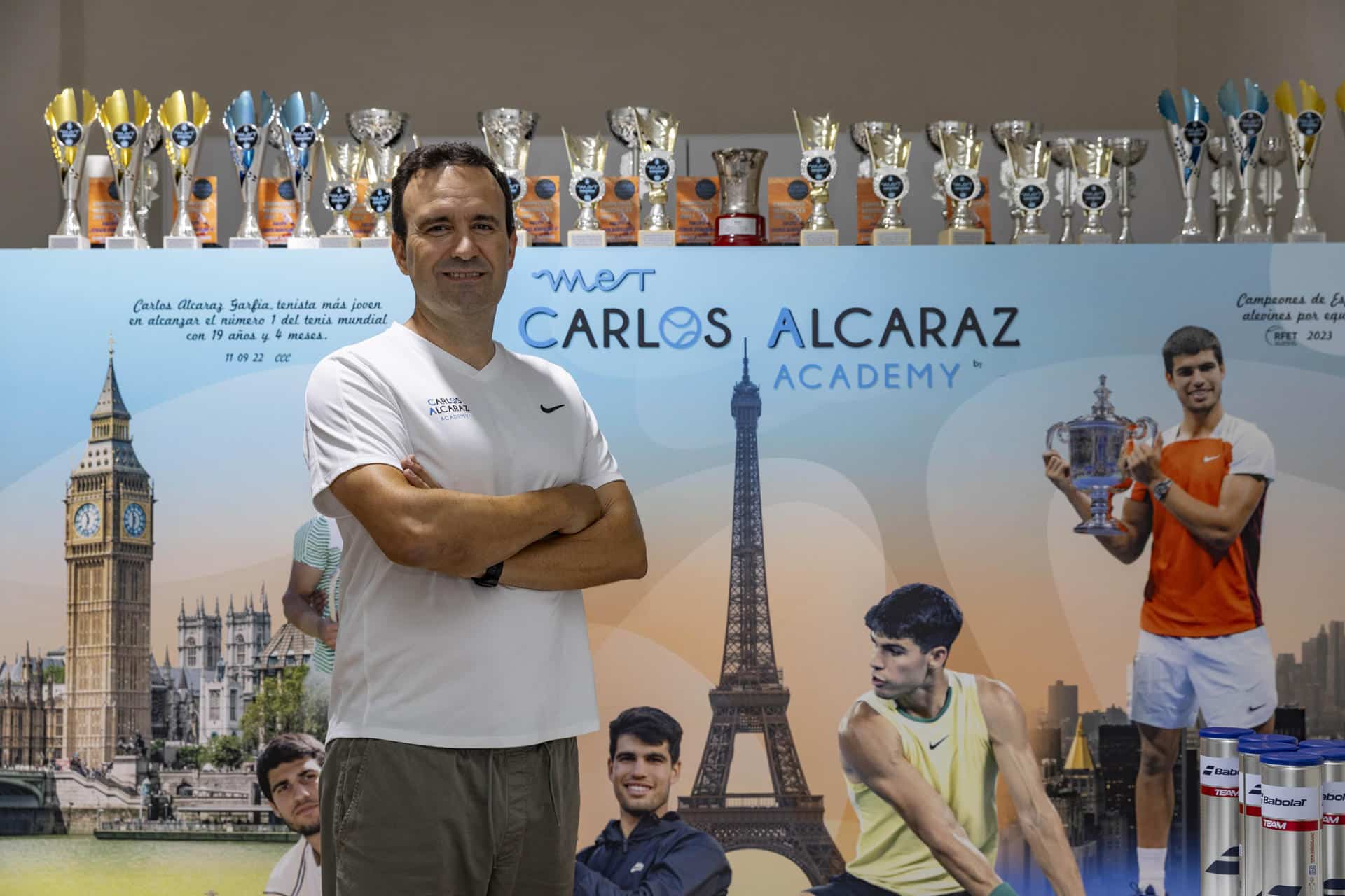 El director de la Carlos Alcaraz Academy, Alfredo Sarría Amorós, escuela de tenis que da el salto internacional y se expande a Estados Unidos, Sudamérica y Australia. EFE/Marcial Guillén