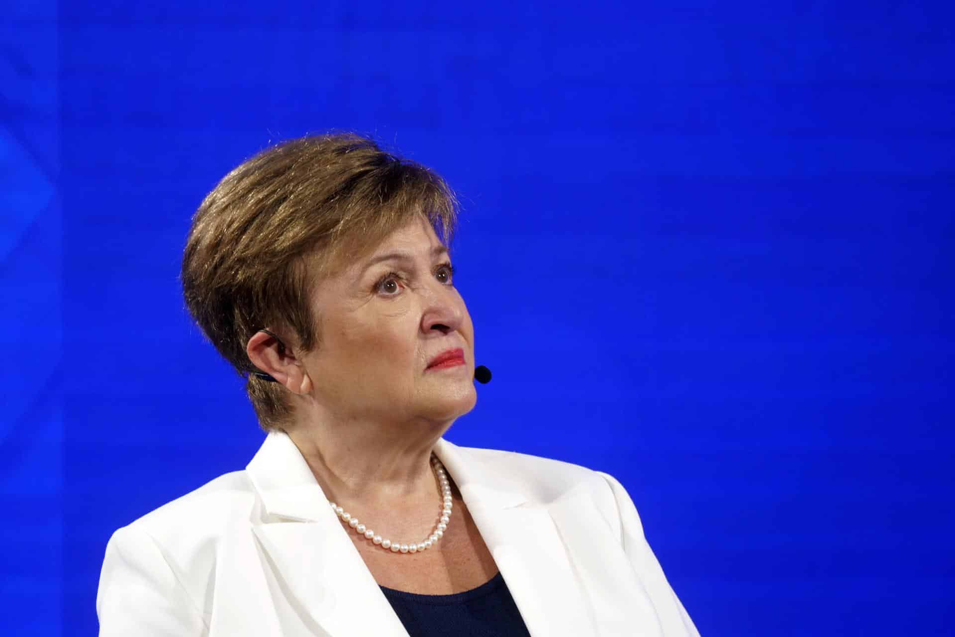 La directora gerente del FMI, Kristalina Georgieva. EFE/EPA/WILL OLIVER
