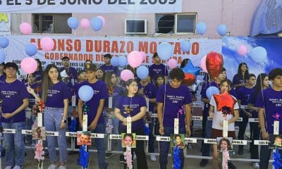 Sobrevivientes de la Guardería ABC participan en una misa para recordar a los niños que fallecieron durante un incendio en 2009, en la ciudad de Hermosillo, Sonora (México). Imagen de archivo. EFE/ Daniel Sánchez