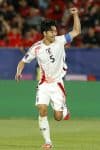Rion Ichihara, de Japón, celebra un gol en un partido del Mundial Sub-20 ante Chile en el estadio Nacional Julio Martínez Prádanos en Santiago. EFE/Esteban Garay
