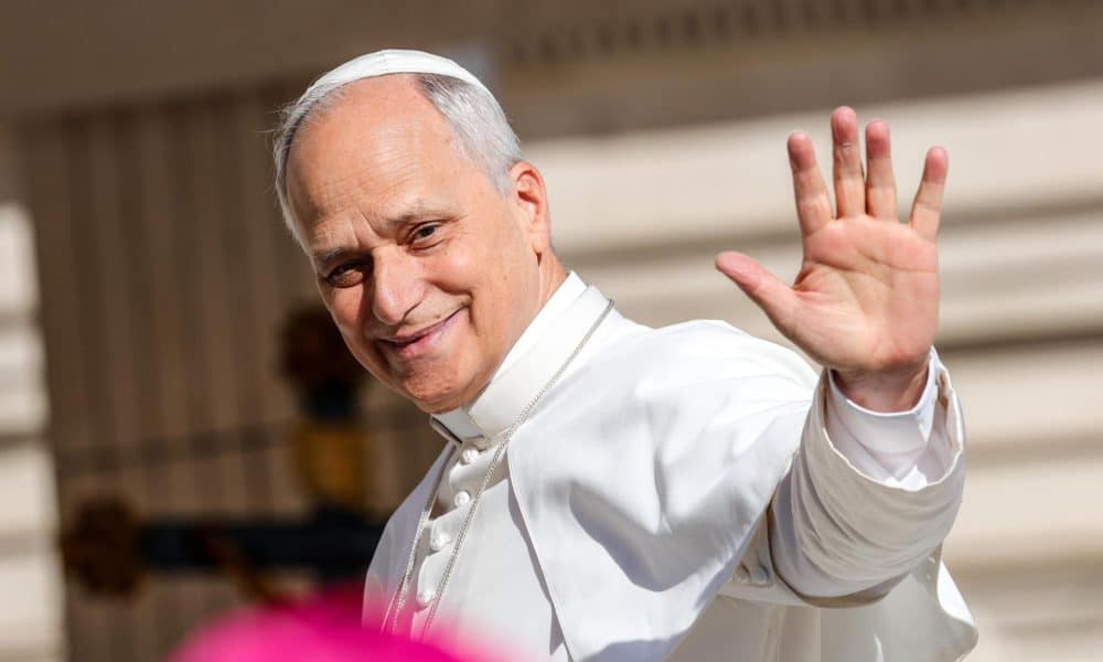 Fotografía de archivo, tomada el pasado 27 de septiembre, del Papa León XIV, en la plaza de San Pedro, en la Ciudad del Vaticano. EFE/Giuseppe Lami