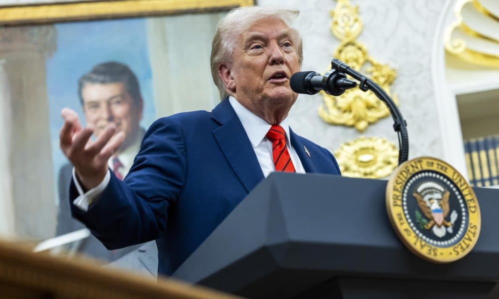 Foto de archivo del presidente de EE.UU., Donald Trump. EFE/SHAWN THEW / POOL