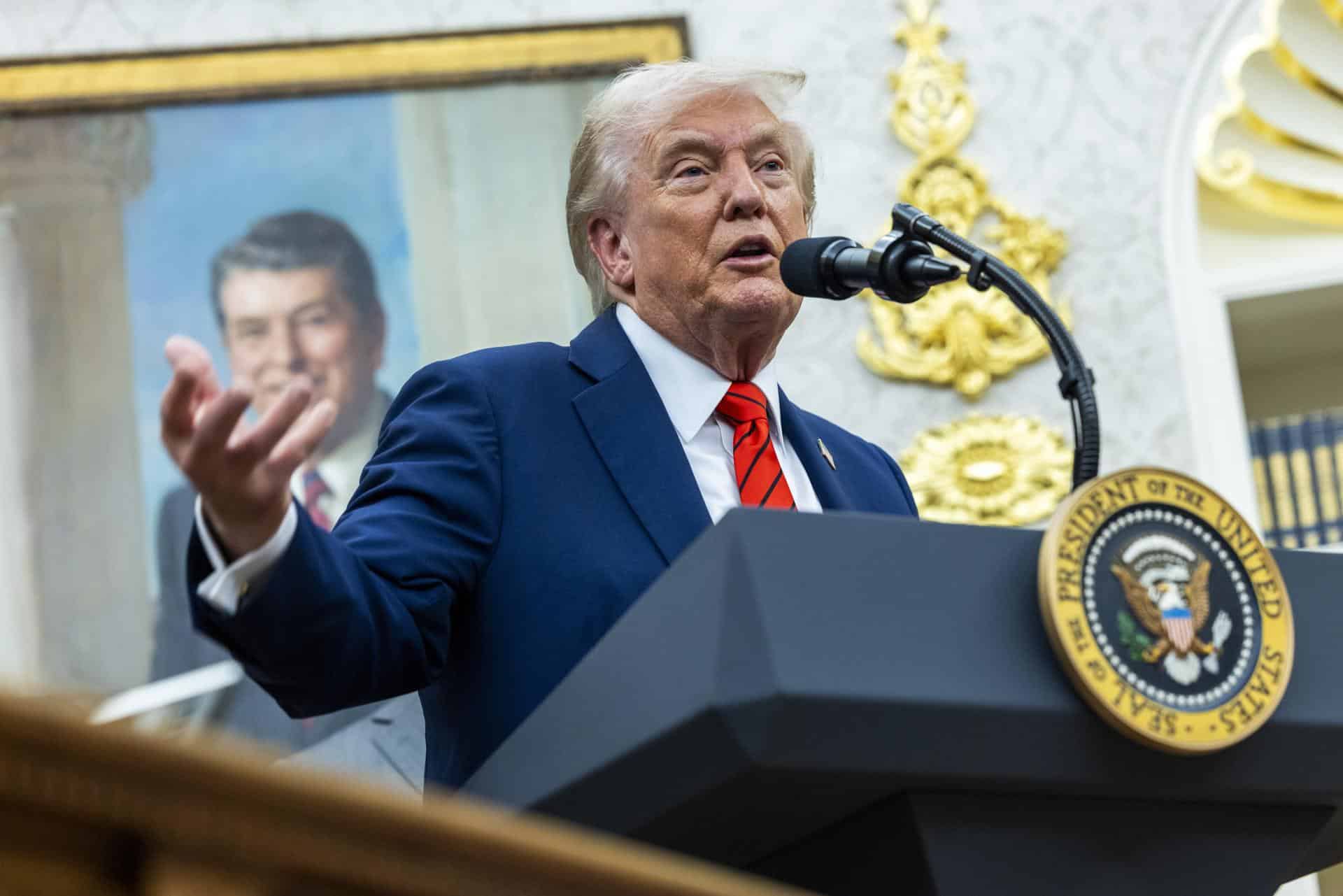 Foto de archivo del presidente de EE.UU., Donald Trump. EFE/SHAWN THEW / POOL