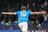 El danés Rasmus Hojlund durante el partido de la Serie A que han jugado SSC Napoli y Genoa CFC en el Diego Armando Maradona stadium de Nápoles, Italia. EFE/EPA/CESARE ABBATE
