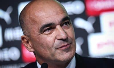 El técnico de Portugal, Roberto Martinez, durante la rueda de prensa en la que anunció la lista para los partidos contra Irlanda y Hungría. EFE/EPA/RODRIGO ANTUNES