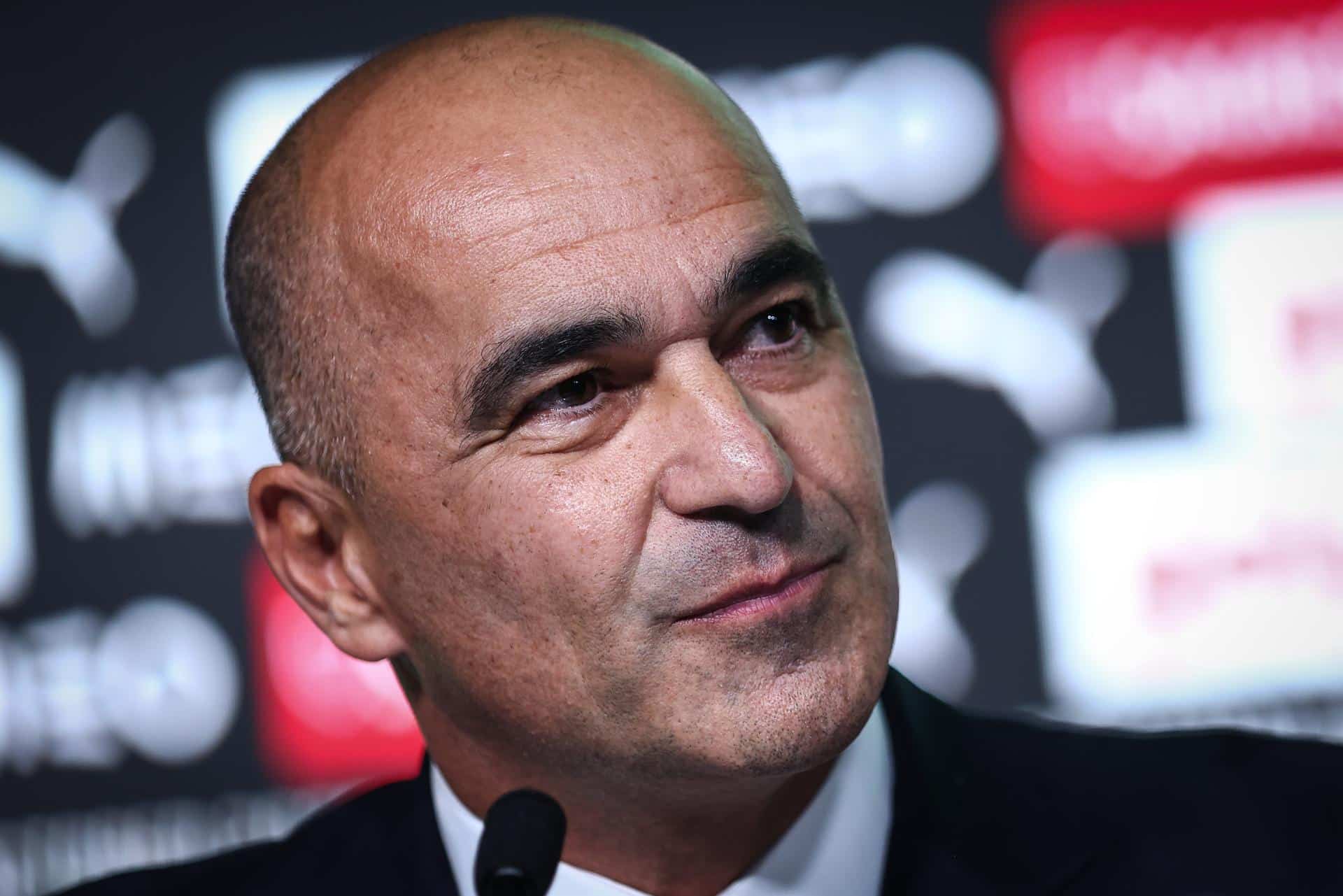 El técnico de Portugal, Roberto Martinez, durante la rueda de prensa en la que anunció la lista para los partidos contra Irlanda y Hungría. EFE/EPA/RODRIGO ANTUNES