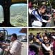 Combo de fotografías cedidas por la presidencia de México donde se observa a la mandataria mexicana, Claudia Sheinbaum, sobrevolando y dando atención cercana a familias afectadas por las lluvias en la comunidad Pinal de Amoles, en Querétaro (México). EFE/Presidencia de México/SOLO USO EDITORIAL/NO VENTAS/SOLO DISPONIBLE PARA ILUSTRAR LA NOTICIA QUE ACOMPAÑA (CRÉDITO OBLIGATORIO)