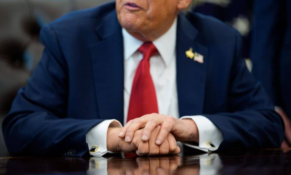 El presidente de Estados Unidos, Donald Trump. EFE/Aaron Schwartz