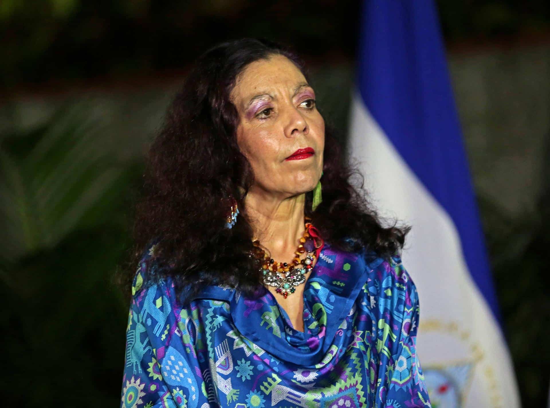 Fotografía de archivo de la copresidenta nicaragüense, Rosario Murillo. EFE/Jorge Torres