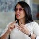 Fotografía de archivo de la excandidata a la presidencia de Ecuador y representante legal del movimiento correista Revolución Ciudadana (RC), Luisa González, durante una entrevista con EFE, en Quito (Ecuador). EFE/José Jácome