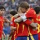 Jugadores de España celebran en un partido del grupo C de la Copa Mundial Sub-20. EFE/ Elvis González
