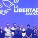 El presidente de Argentina, Javier Milei, habla durante el cierre de campaña del partido La Libertad Avanza este jueves, en Rosario (Argentina). EFE/ STR