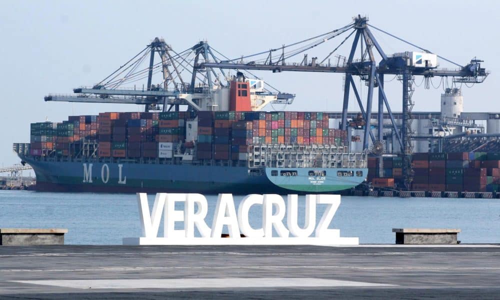 Fotografía de archivo que muestra a un contenedor en el Puerto de Veracruz (México). EFE/Víctor Yáñez