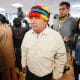 El presidente de la Confederación de Nacionalidades Indígenas del Ecuador (Conaie), Marlon Vargas. EFE/ José Jácome