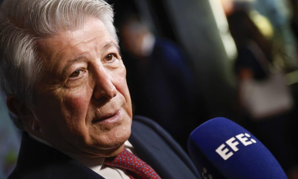 Foto de archivo de Enrique Cerezo, presidente del Atlético de Madrid. EFE/David Fernández