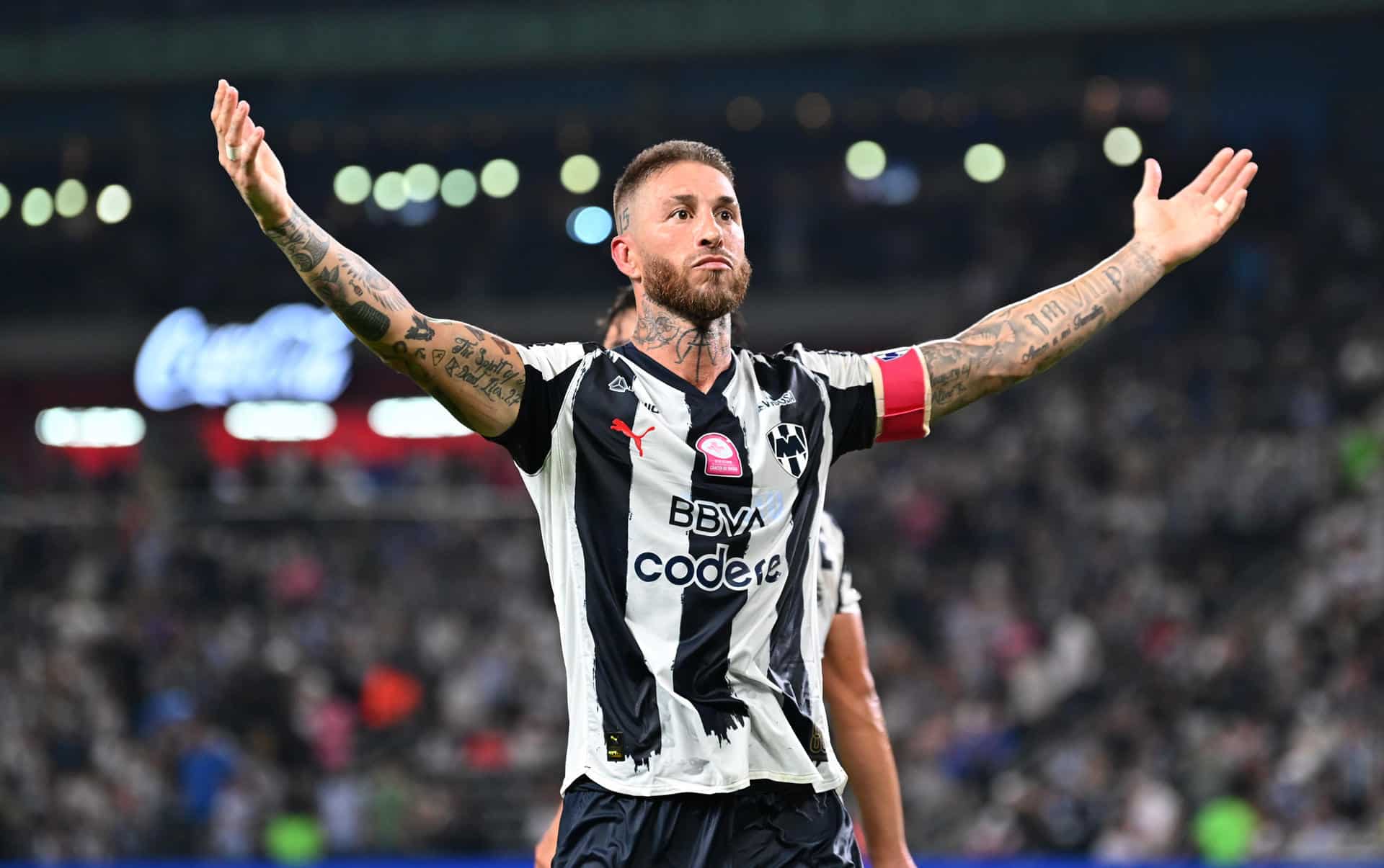 Sergio Ramos de Monterrey celebra un gol. Imagen de archivo. EFE/ Miguel Sierra