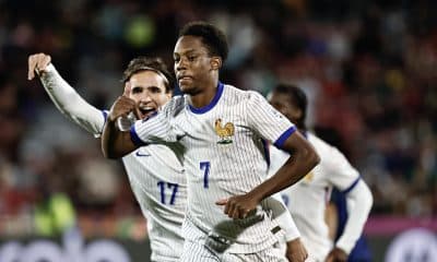 Lucas Michel de Francia celebra un gol en un partido de octavos de final de la Copa Mundial Sub-20. EFE/ Osvaldo Villarroel