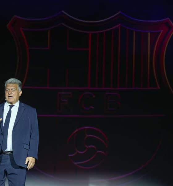 Fotografía de archivo del presidente del FC Barcelona, Joan Laporta. EFE/Enric Fontcuberta