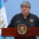 El ministro de Gobernación (Interior) de Guatemala, Francisco Jiménez, habla en una rueda de prensa este 13 de octubre de 2025, en el Palacio Nacional de la Cultura en Ciudad de Guatemala (Guatemala). EFE/ Mariano Macz