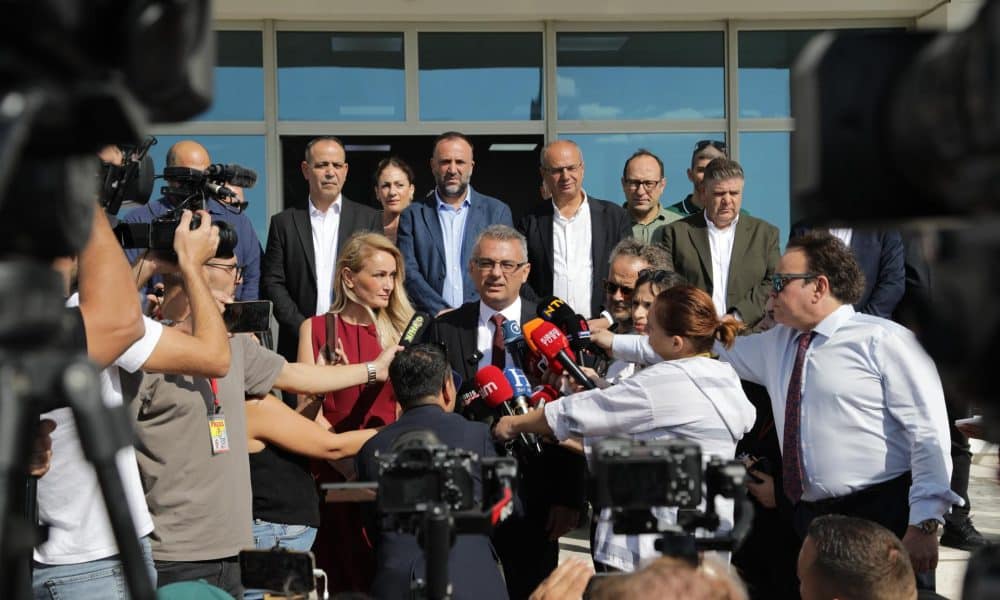 Tufan Erhürman, partidario de la reunificación de Chipre, ganador de las elecciones presidenciales en la República Turca del Norte de Chipre (RTNC). EFE/EPA/BIROL BEBEK
