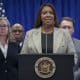 Fotografía de archivo de la fiscal general de Nueva York, Letitia James. EFE/EPA/SARAH YENESEL