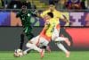 Elkin Rivero de Colombia patea el balón en un partido del grupo F de la Copa Mundial Sub-20. EFE/ Benjamín Hernández
