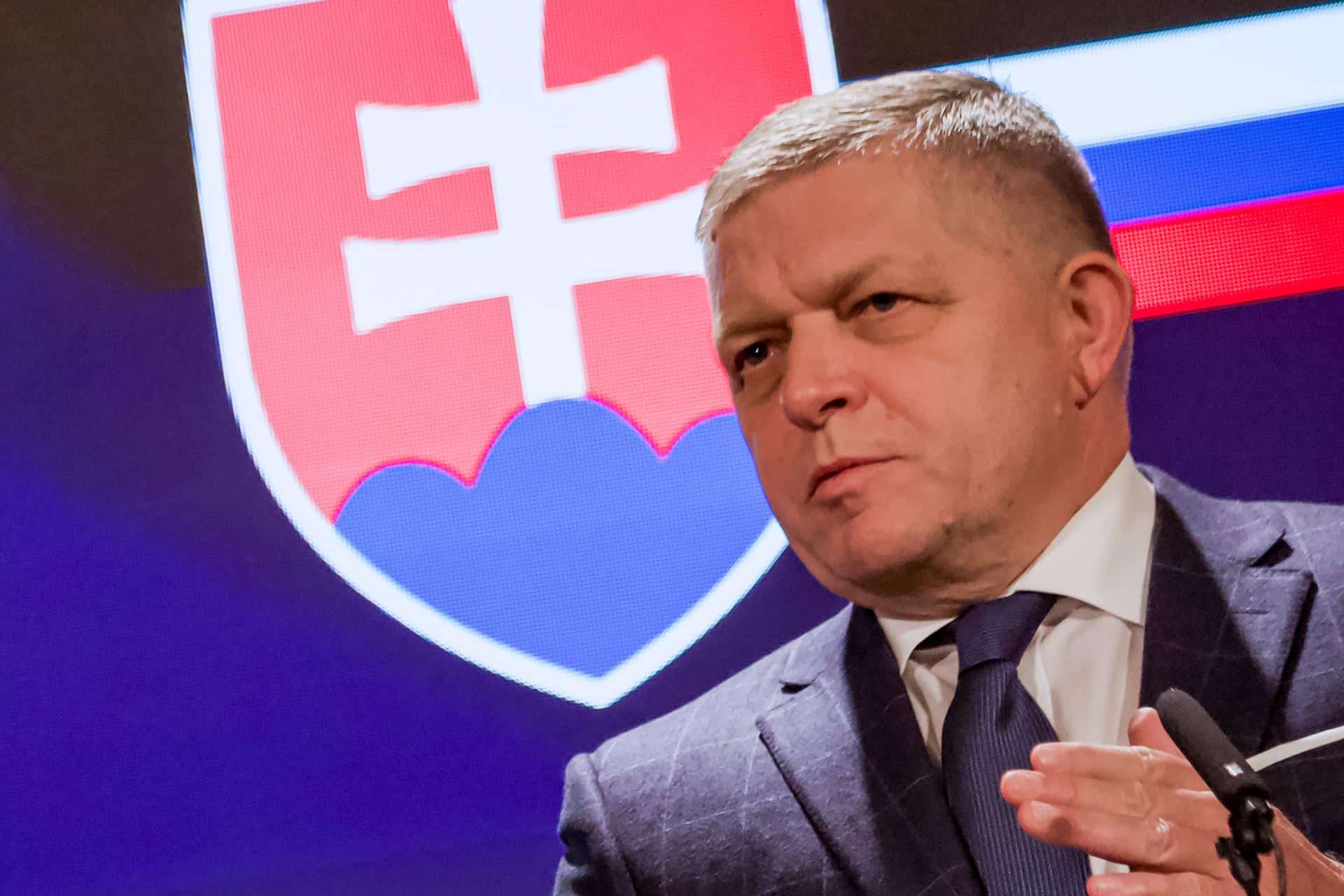 El primer ministro eslovaco, Robert Fico, en una imagen del 17 de octubre de 2025. EFE/EPA/ZUZANA GOGOVA