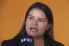 La asesora legal del Centro de Estudios para la Democracia (Cespad), Osiris Payes, fue captada el pasado 16 de octubre, durante una entrevista con EFE, en Tegucigalpa (Honduras). EFE/Gustavo Amador