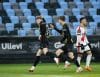 Julius Lindberg (i), del Hacken, celebra con sus compañeros un gol en el partido contra el Rayo Vallecano de este jueves, correspondiente a la Liga Conferencia. EFE/ Adam Ihse *SWEDEN OUT*