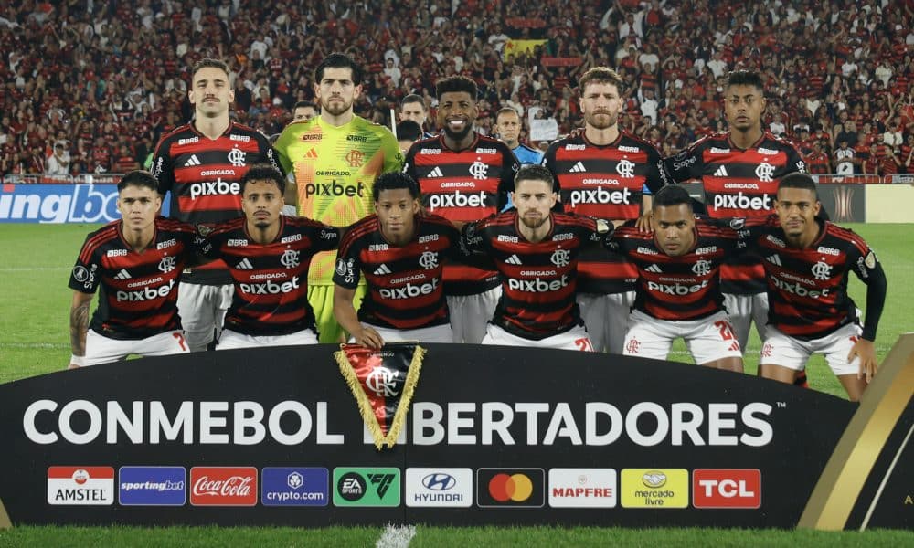 El once de Flamengo vuelve al estadio Maracaná este martes para abrir frente a Racing Club las semifinales de la Copa Libertadores. EFE/ Antonio Lacerda