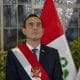 El presidente de Perú, José Jerí, posa durante la ceremonia de nombramiento de los integrantes del Gobierno de transición de Perú este martes, en el Palacio de Gobierno de Lima (Perú). EFE/ John Reyes Mejía