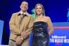 El reguetonero puertorriqueño Daddy Yankee, y la Directora Ejecutiva para Contenido y Programación Latina de la revista Billboard, Leila Cobo, posan durante el tercer día de la Semana de la Música Latina de Billboard este miércoles, en el teatro The Fillmore, en Miami Beach (EE.UU.). EFE/ Pedro Pablo Cortés